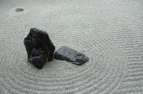 Zen-Garten des Ryoan-ji Tempels in Kyoto